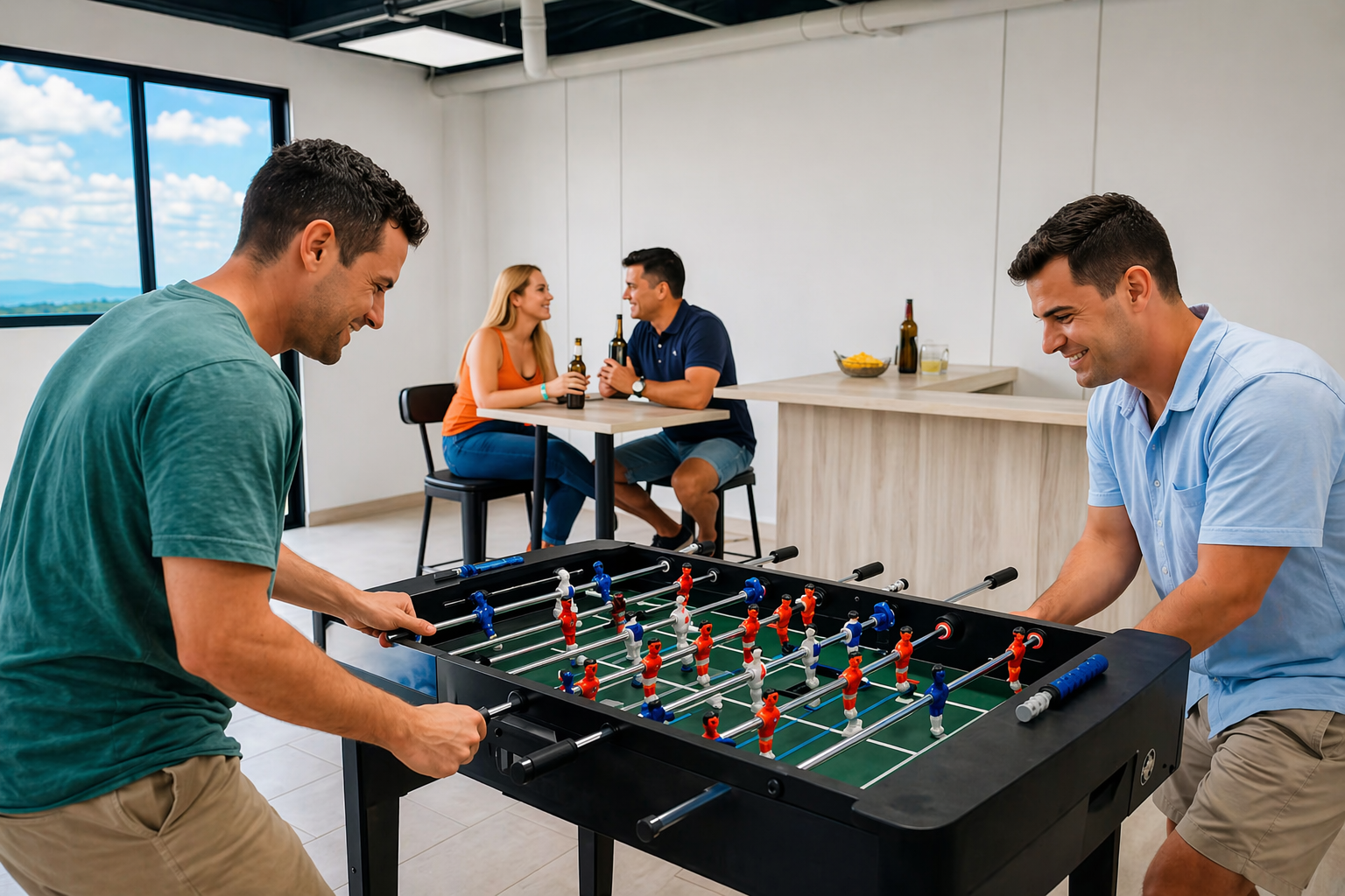 Zona de juegos y BBQ en terraza